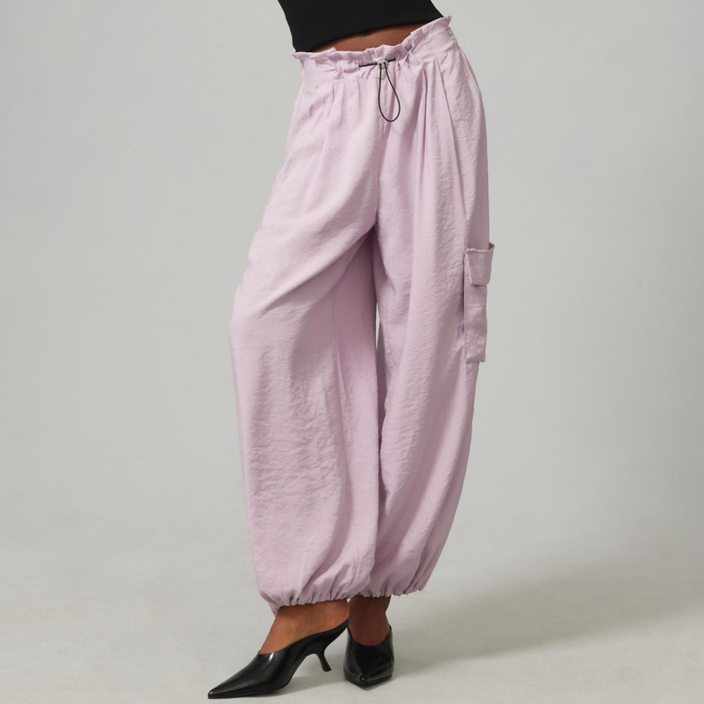 NWT By Anthropologie Bungee Parachute Pants Lilac